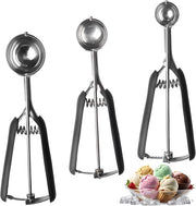 Igloo per gelati 3 pezzi, misura 3 cm 4 cm 5 cm, dispenser per gelati con attivazione a pulsante per gelati, puree di patate, polpette di carne, frutta, pasta per dolci
