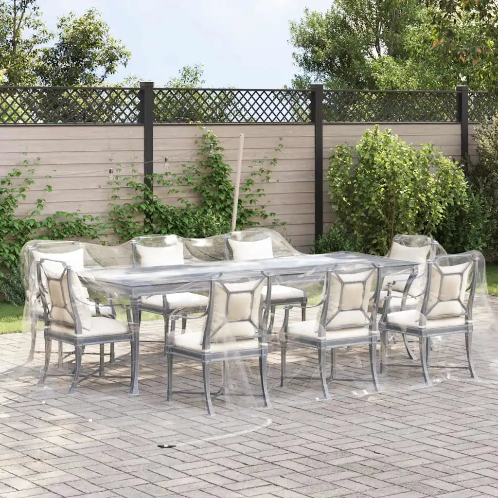 vidaXL Telone Trasparente con Occhielli 6x6 m in PVC