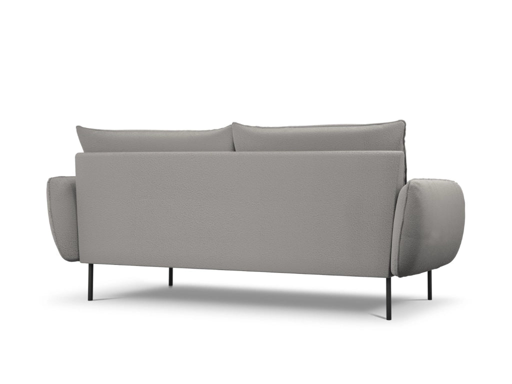 Cosmopolitan Design - Divano "Vienna" 4 posti in bouclé grigio 