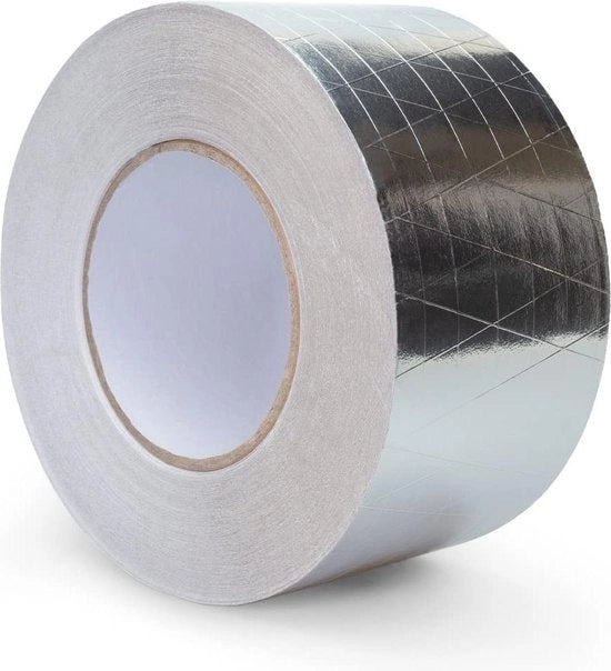 Tape di nastro di alluminio rinforzato - Nastro di pellicola di alluminio - argento - 75 mm x 50 m