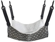 Hangmat per gatti, piccola gabbia per animali domestici con materasso caldo, cinturino regolabile e 4 ganci per gatti, gerbilli, cavi e conigli piccoli (S/M/L/XL)