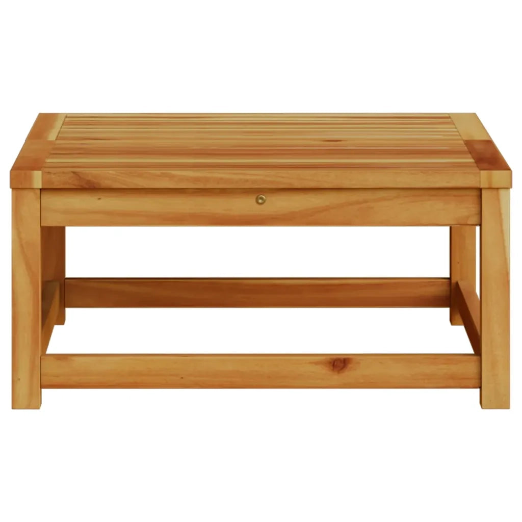 Tavolo da Giardino | Tavolino da esterno 63x63x30 cm in Legno Massello di Acacia