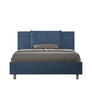 Letto Matrimoniale Francese 140x190 cm Senza Rete Appia Blu