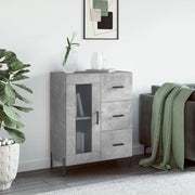 Credenza-Buffet-Armadio da cucina Grigio Cemento 69,5x34x90 cm in Legno Multistrato 448829