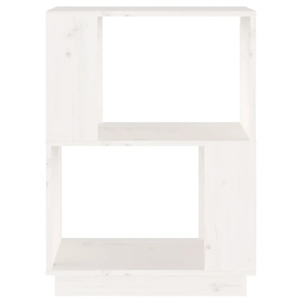 Libreria/Divisorio Bianco 51x25x70 cm in Legno Massello di Pino cod mxl 16044