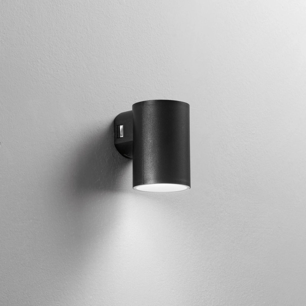 APPLIQUE LED POLO NERA TONDA 8W 980LM CCT 3000K / 4000K IP65 7,8X9,9X11,5CM