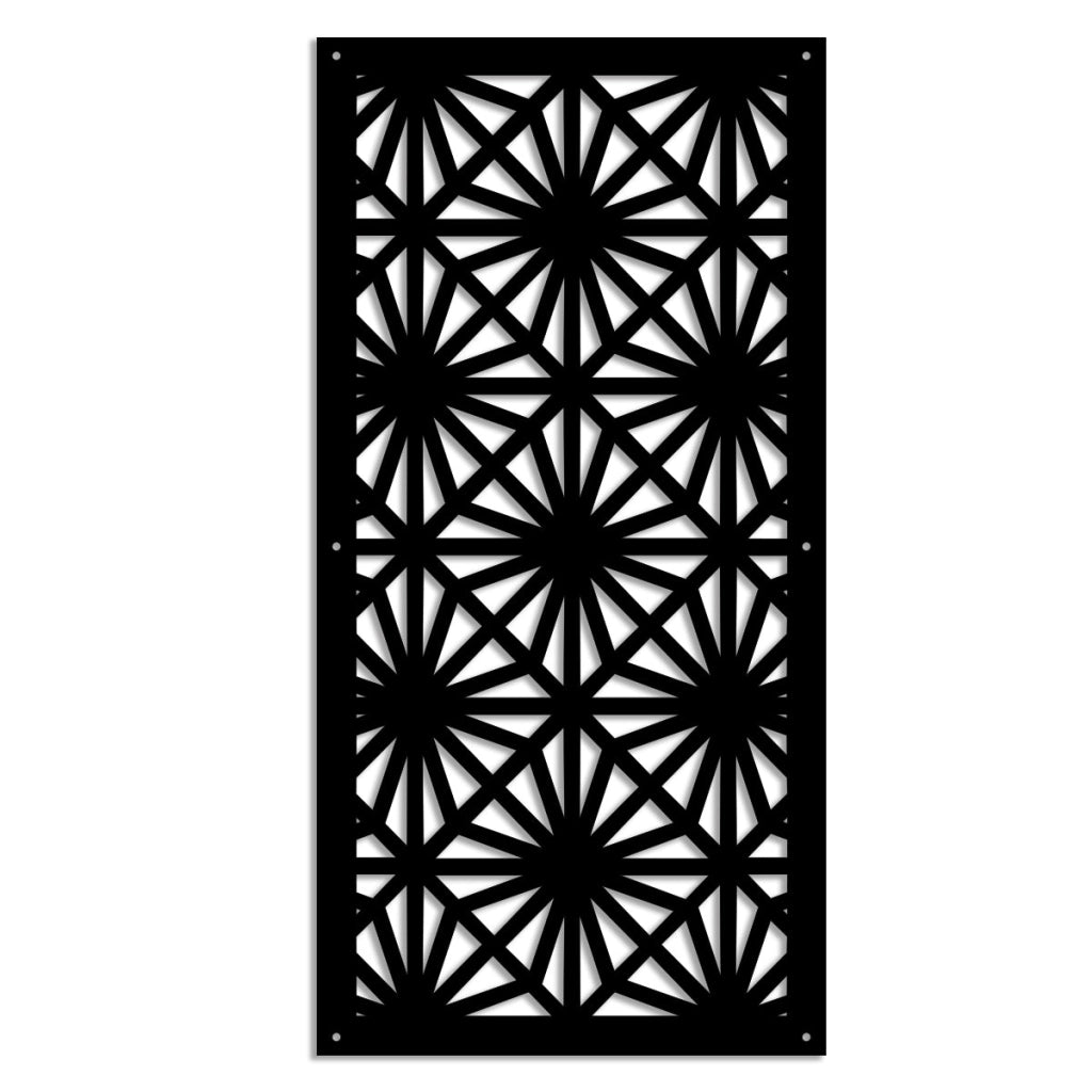 POLESTAR - Pannello in PVC traforato - Parasole Misura: 98x198 cm, Colore: nero