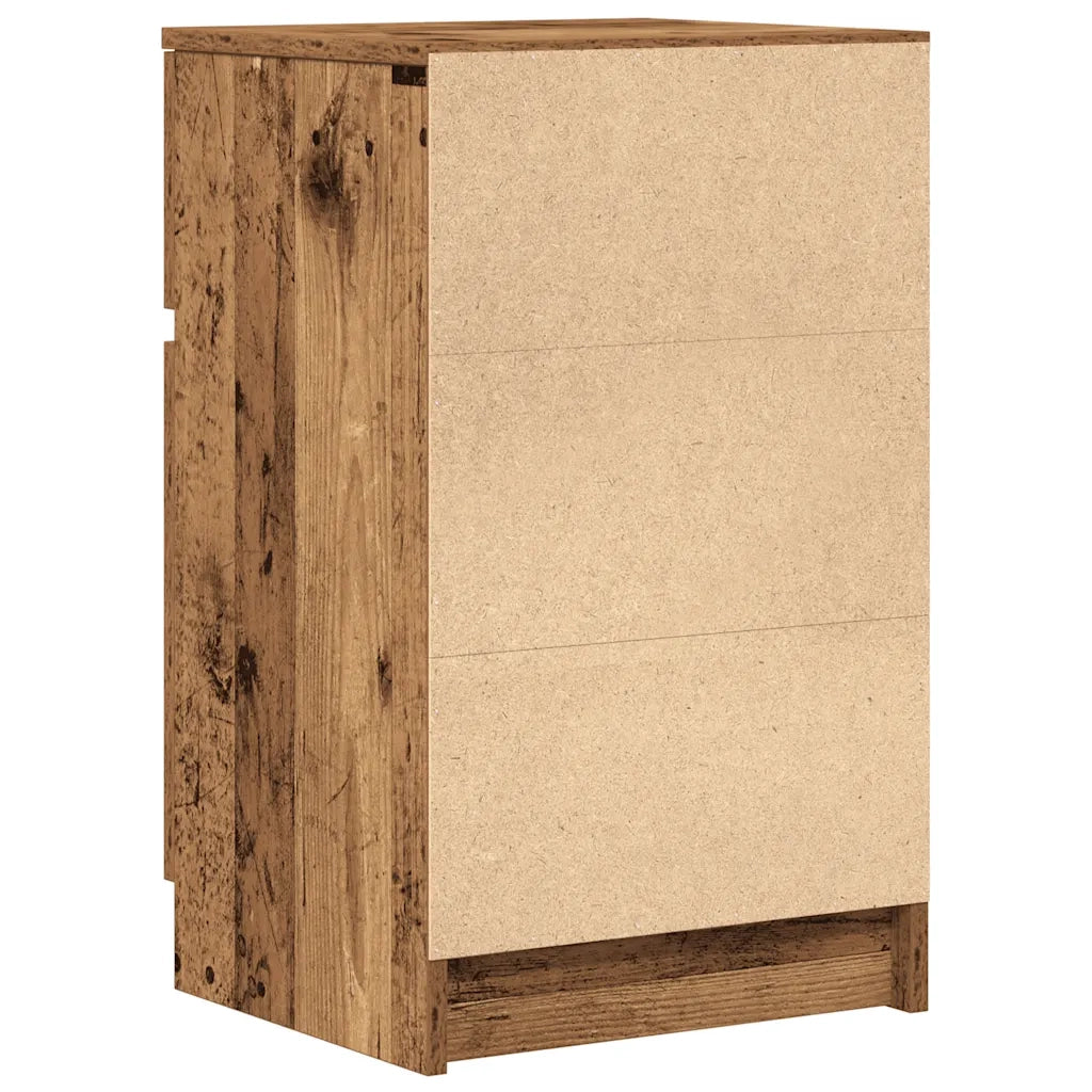 Comodino Legno Antico 39x35x65 cm in Legno Multistrato 861333