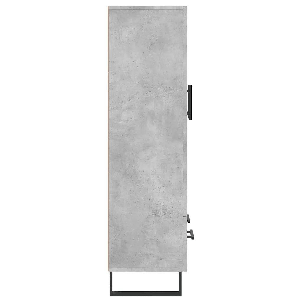 Credenza | Madia | Buffet da pranzo | Armadio da pranzo Grigio Cemento 69,5x31x115 cm in Legno Multistrato