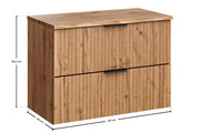 Set mobili bagno 80 cm con piano Adel Oak 80 x 1401 x 46 cm