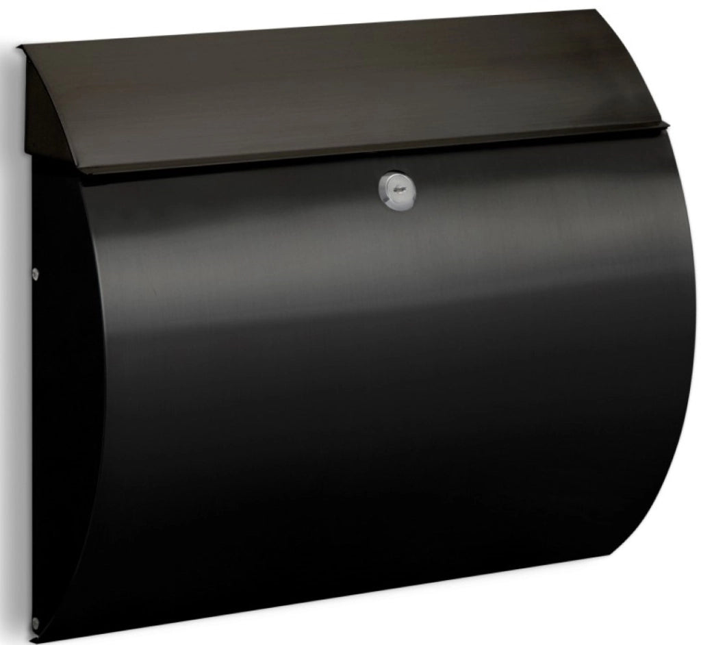 Cassetta Postale Acciaio Nero Aura 29X35 Cm - Arregui