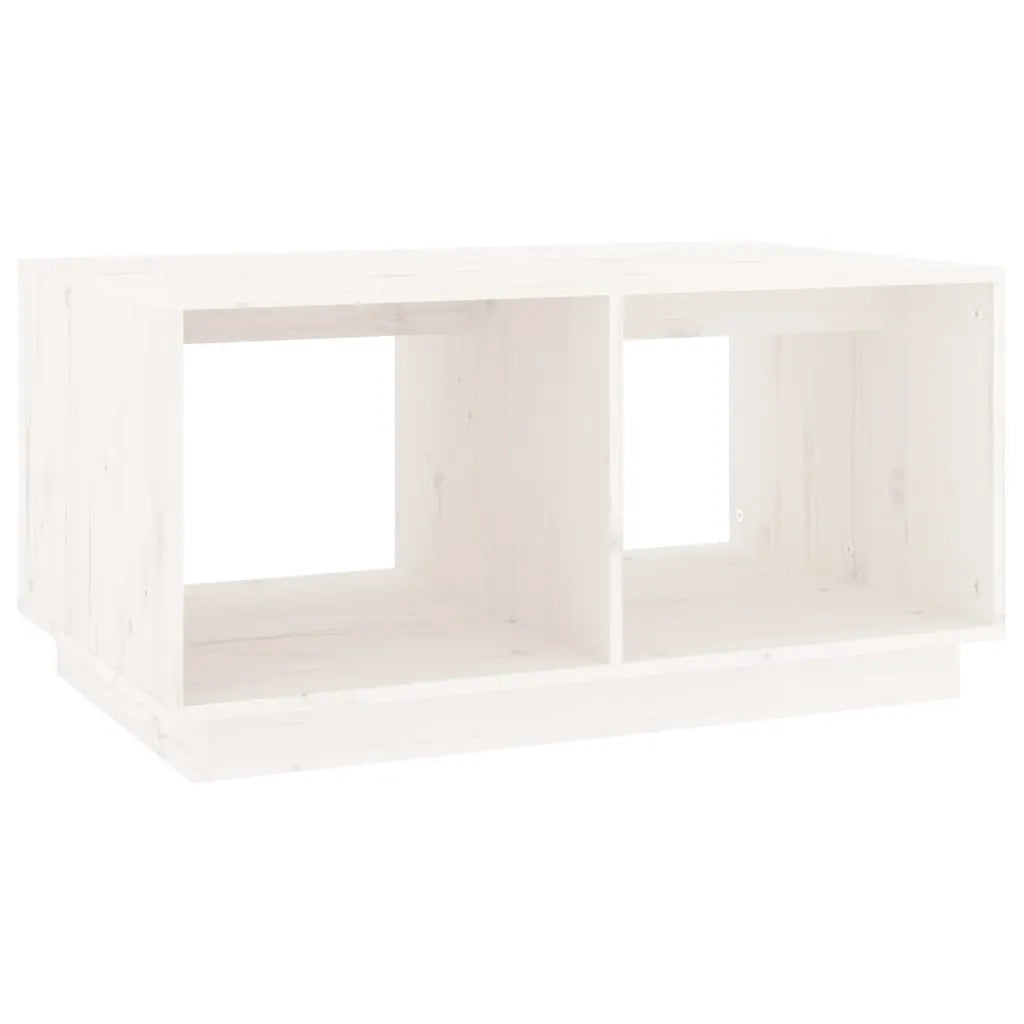 Tavolino da salotto | Tavolino da caff¨¨ | Tavolino da Soggiorno Bianco 80x50x40 cm Legno Massello di Pino