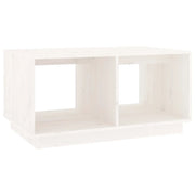 Tavolino da salotto | Tavolino da caff¨¨ | Tavolino da Soggiorno Bianco 80x50x40 cm Legno Massello di Pino