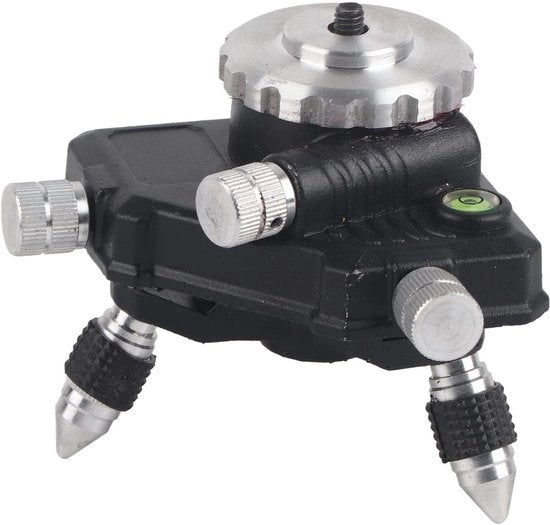 Altezza di Riferimento Laser 360° - Stabilizzatore di Altezza in Alluminio - Stativo per Livellazione Laser - Altezza 11 cm - Anticorrosivo - Resistente ai Sollecitamenti