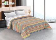 Trapunta Piumone Letto Invernale Imbottita 300gr Scaldanotti Vienna - 2 Piazze - Multicolor