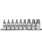 Set 9 Bussole Esagonali Professionali Acciaio CR-V, Attacco 1/2" Art.07785