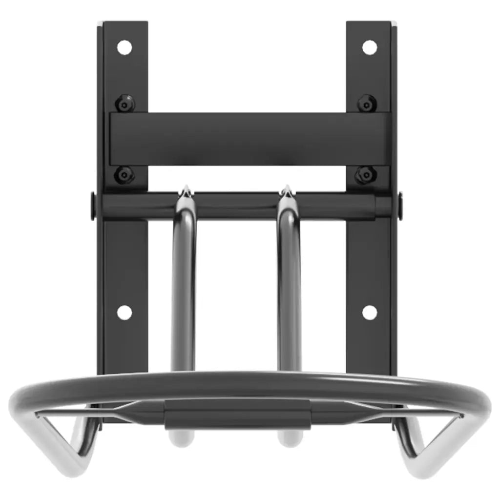 Portasella da Parete Pieghevole Nero in Ferro