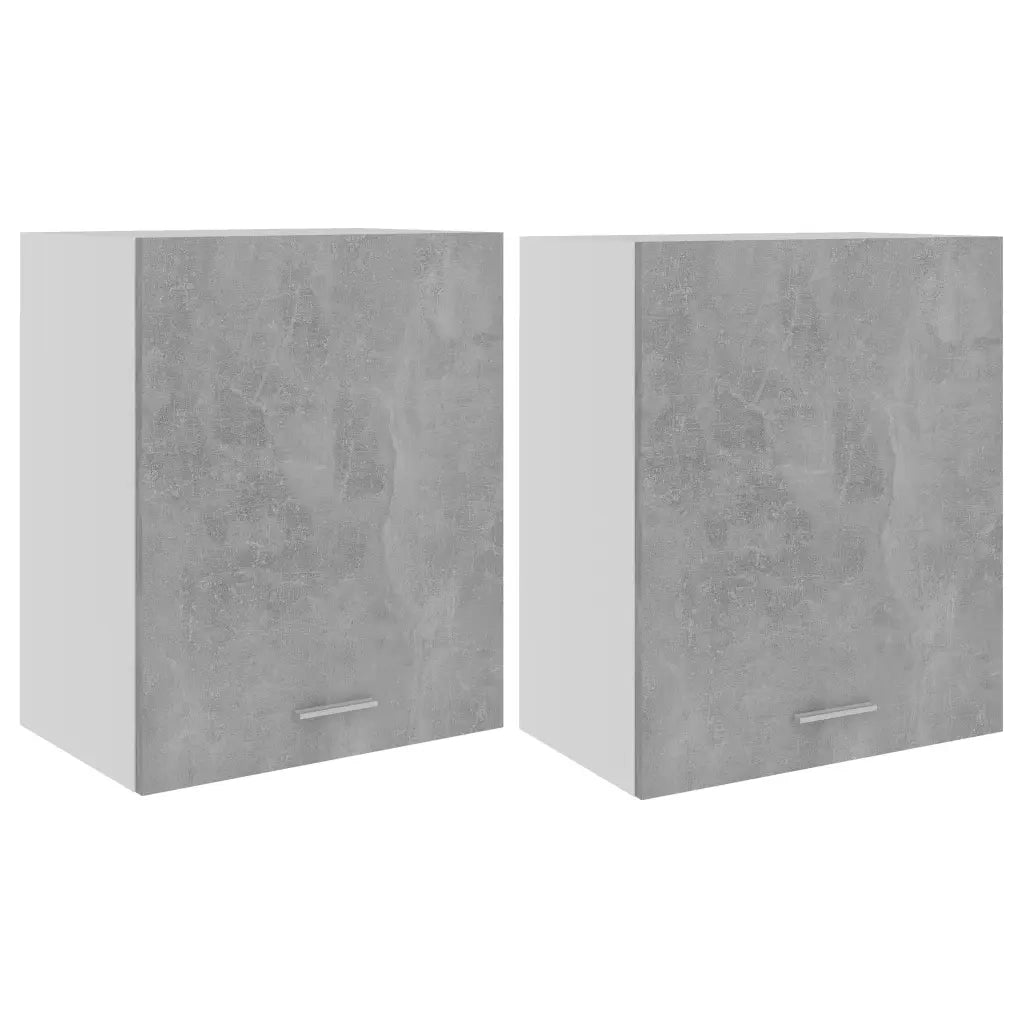 Armadi Sospesi “Lyon” 2 pz Grigo Cemento 50x31x60 cm in 805082
