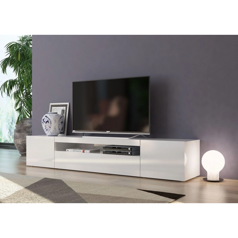 Mobile Porta TV Daiquiri – 200cm – Bianco Lucido
