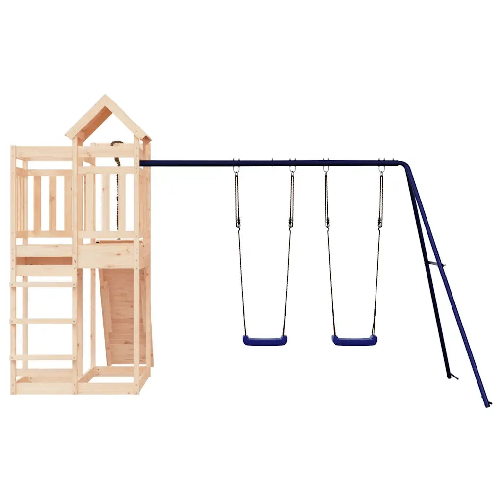 Set da Gioco da Esterno in Legno Massello di Pino 3156880