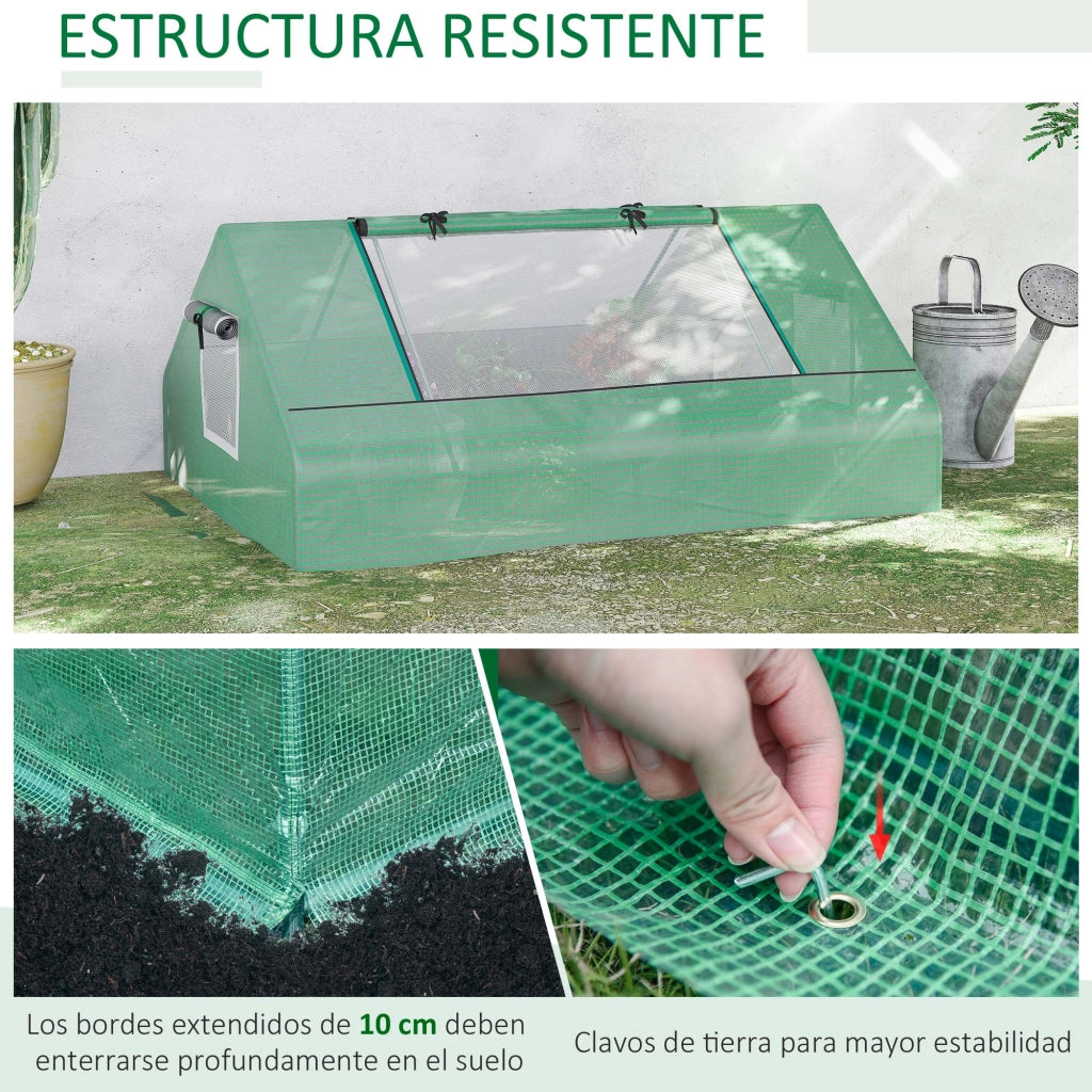 Serra da giardino ¨C zephmum ¨C verde 180x140x80 cm
