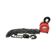 Paranco manuale con catena da 3 m, portata massima 2000 kg, gancio di sicurezza Breckner Germany