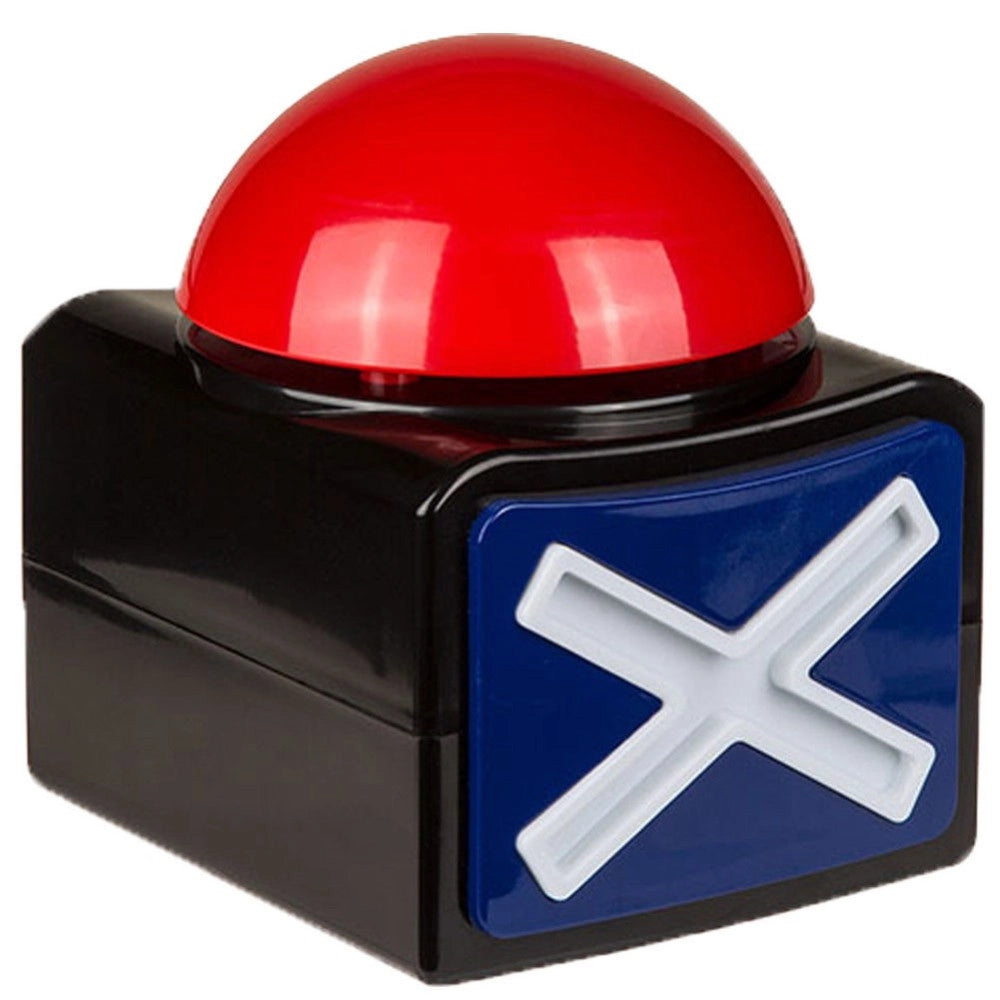 Trade Shop - Buzzer In Plastica Con Luce Led Effetti Sonori Altoparlante Quiz Show Gioco Tv -