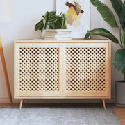 Ante con Design a Reticolo 2 pz 59,5x69 cm in Legno di Pinocod mxl 83897