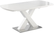 Tavolo da pranzo Chinto, Nero, 120 x 80 cm Estensibile
