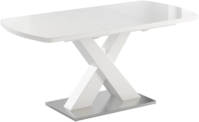 Tavolo da pranzo Chinto, Nero, 120 x 80 cm Estensibile