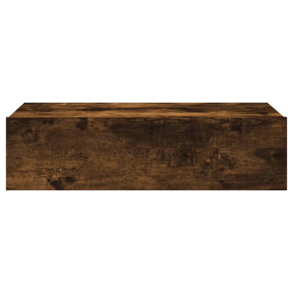 Mobile TV multimediale mensola TV credenza mobile TV per sala da pranzo soggiorno camera da letto con illuminazione a LED rovere affumicato 60 x 35 x 15,5 cm marrone 02_0026955