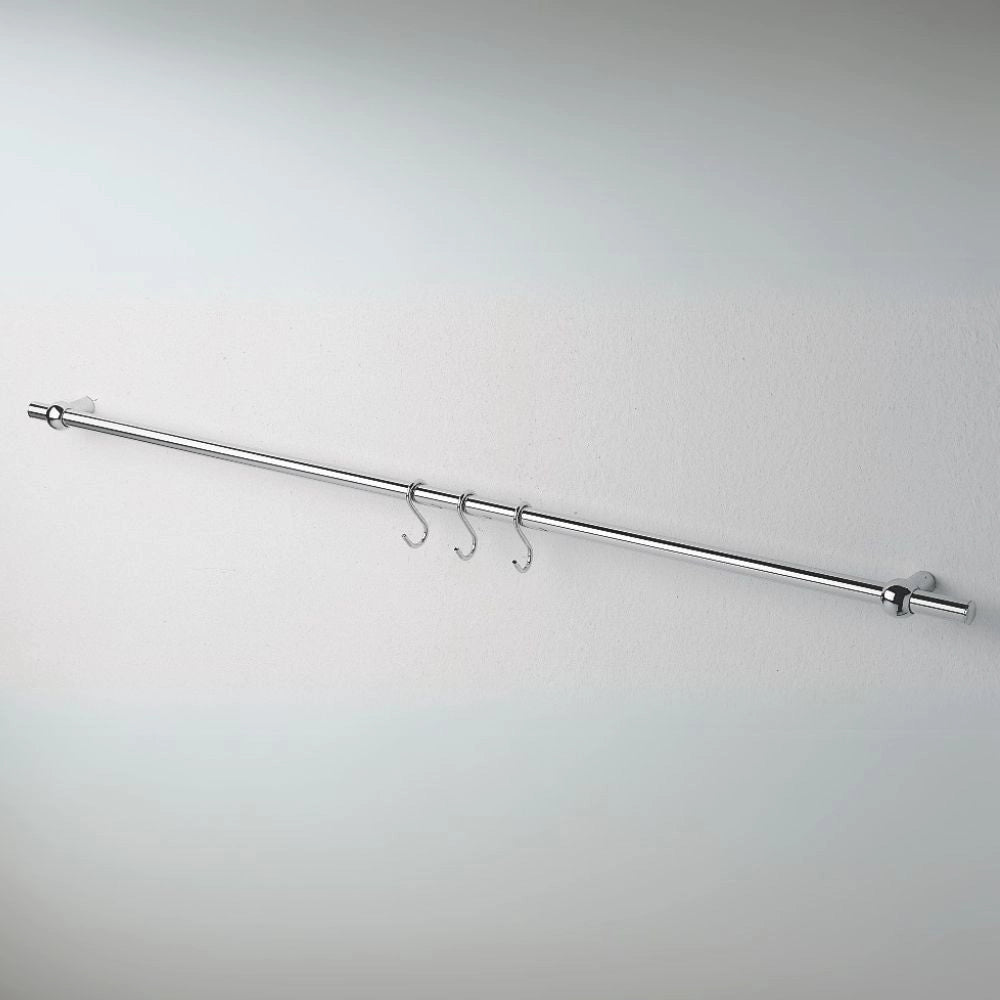 Asta appendi mestoli KITCROMO90 4 ganci 90 cm cromo