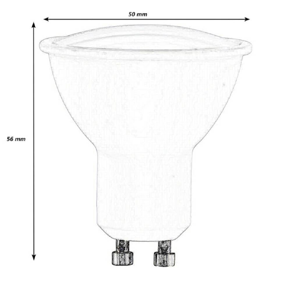 Trade Shop - Faretto Lampadina Led 9 Watt Gu10 Luce Calda Naturale Fredda Opaco 220° Gu10-9w -