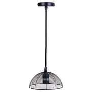 Plafoniera in metallo nero 20x20x95h