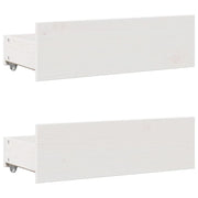 Letto Libreria senza Materasso Bianco 140x200 cm Legno di Pino