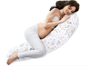 Cuscino da lato 165 x 70 cm cuscino comodo in cotone - cuscino da letto con copertura cuscino da lato cuscino del corpo con chiusura a ritsel Uilen