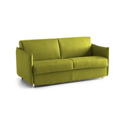 Varedo, Divano Fisso 2 Posti Sfoderabile Made in Italy, 180x95x90h cm Verde