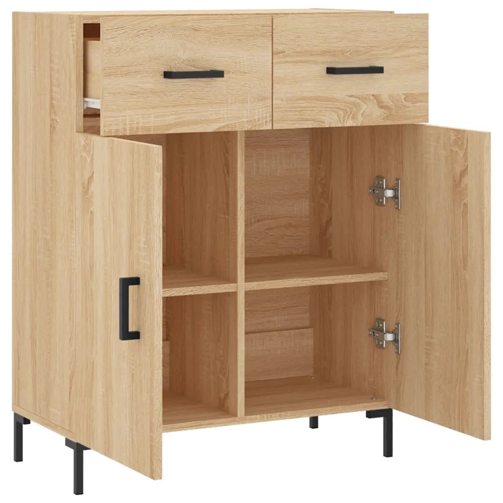 Credenza-Buffet-Armadio da cucina Rovere Sonoma 69,5x34x90 cm in Legno Multistrato 205587