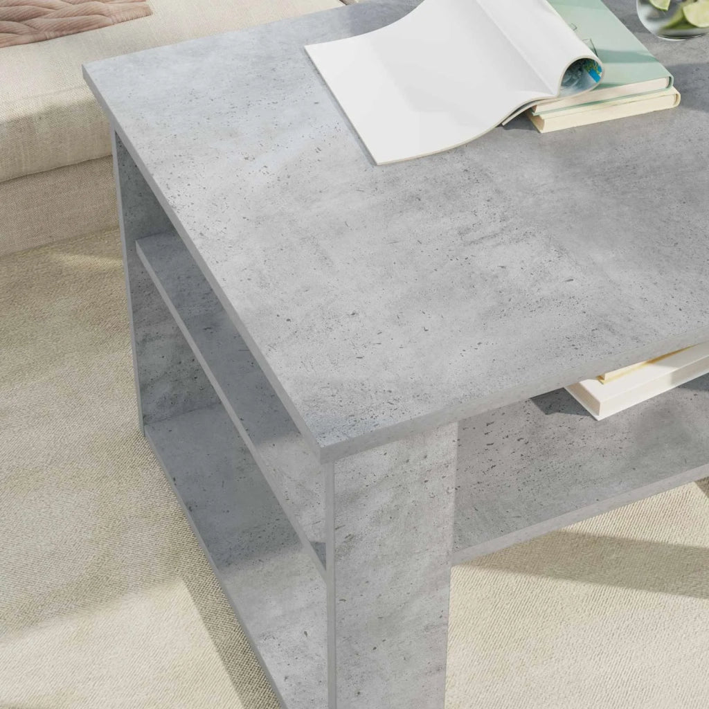 Tavolino da salotto Grigio cemento 64 x 54 x 44 cm 8000143
