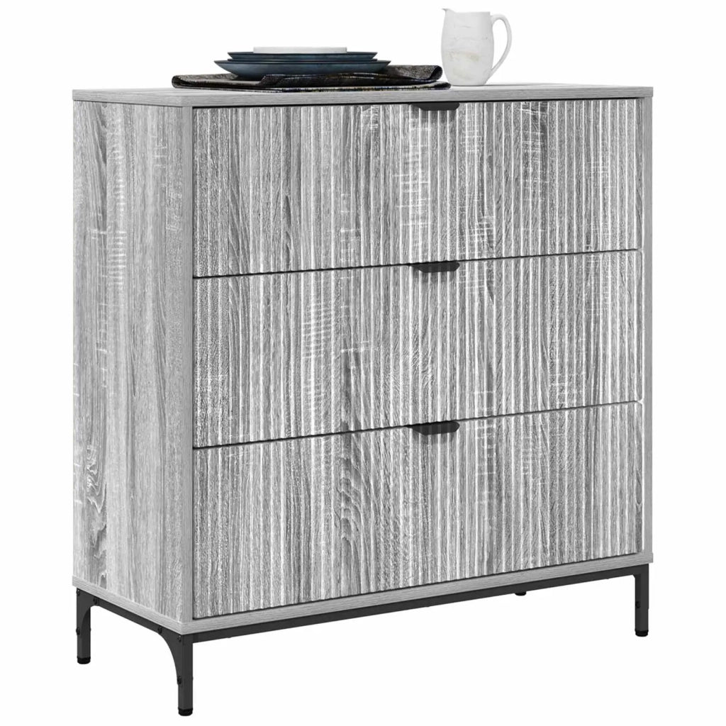 Credenza Grigio Sonoma 79,5 x 33 x 82 cm Legno multistrato 883440