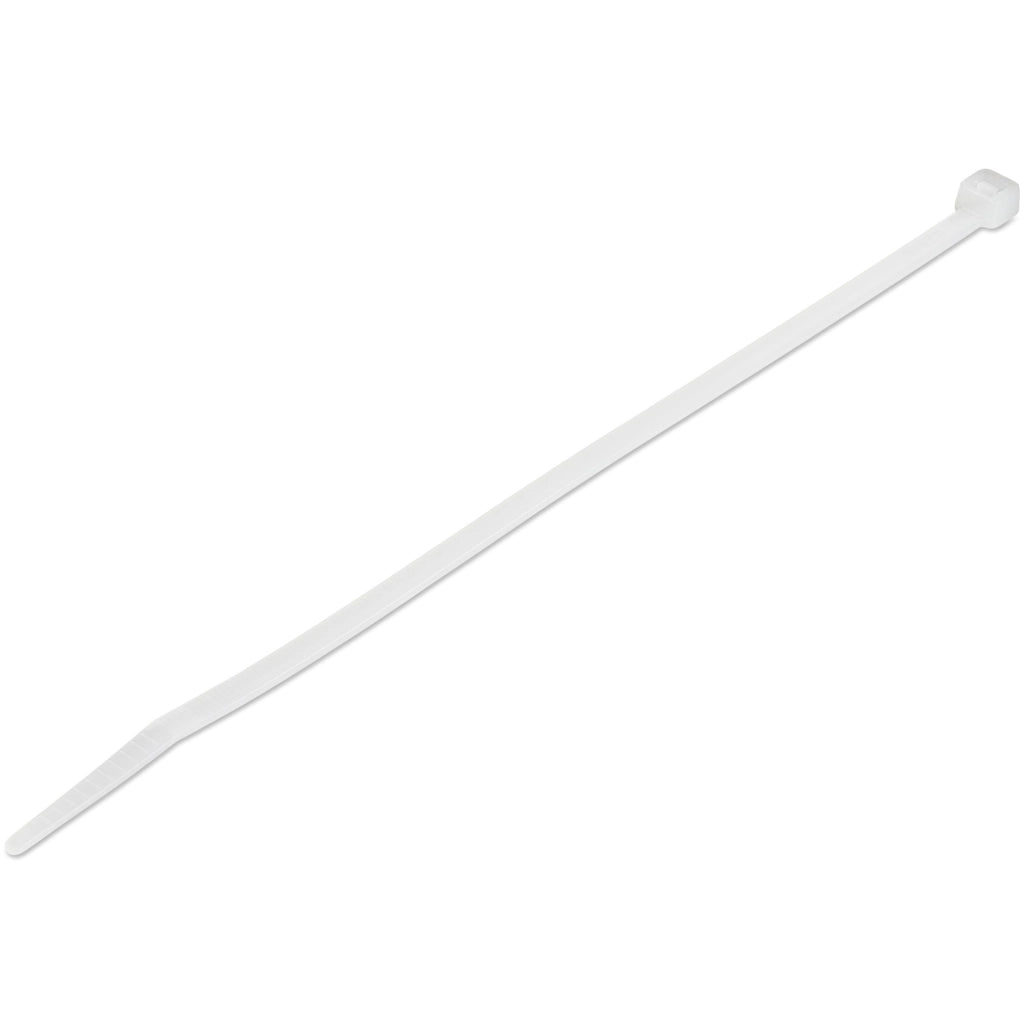 Startech.com fascette fermacavo riutilizzabili da 20 cm - 4 mm di larghezza, 55mm di diametro del fascio e resistenza alla trazione 22 kg, fascette in nylon autobloccanti, omologati 94v-2/ul, 1000 pezzi - bianco - CBMZT8NK