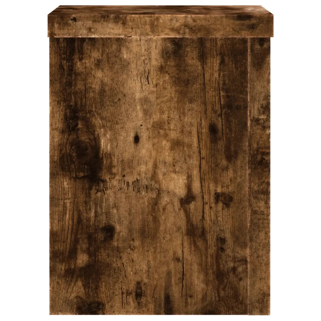 vidaXL Supporti per Piante 2 pz Rovere 15x15x20 cm Legno Multistrato