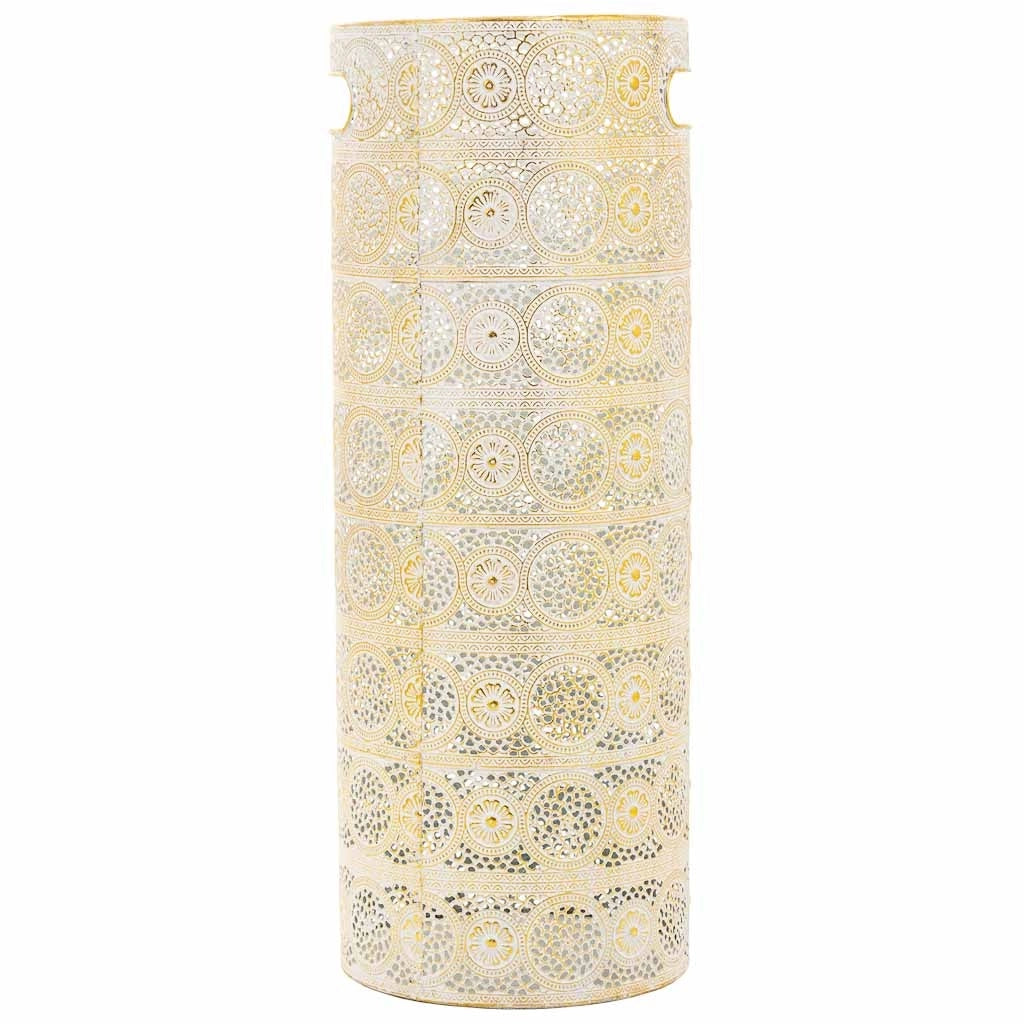 Portaombrelli tondo in metallo dorato 20x20x53h
