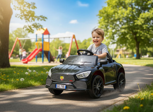 Macchina Elettrica per Bambini Deluxe 12V 4,5Ah Nero