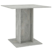 Tavolo da Pranzo | Tavolo da cucina Grigio Cemento 80x80x75 cm Legno Multistrato