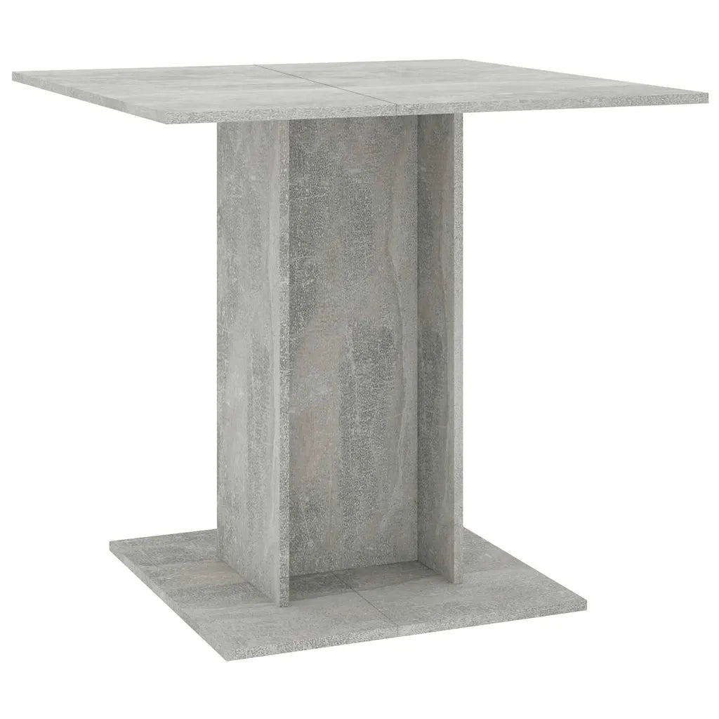 Tavolo da Pranzo | Tavolo da cucina Grigio Cemento 80x80x75 cm Legno Multistrato