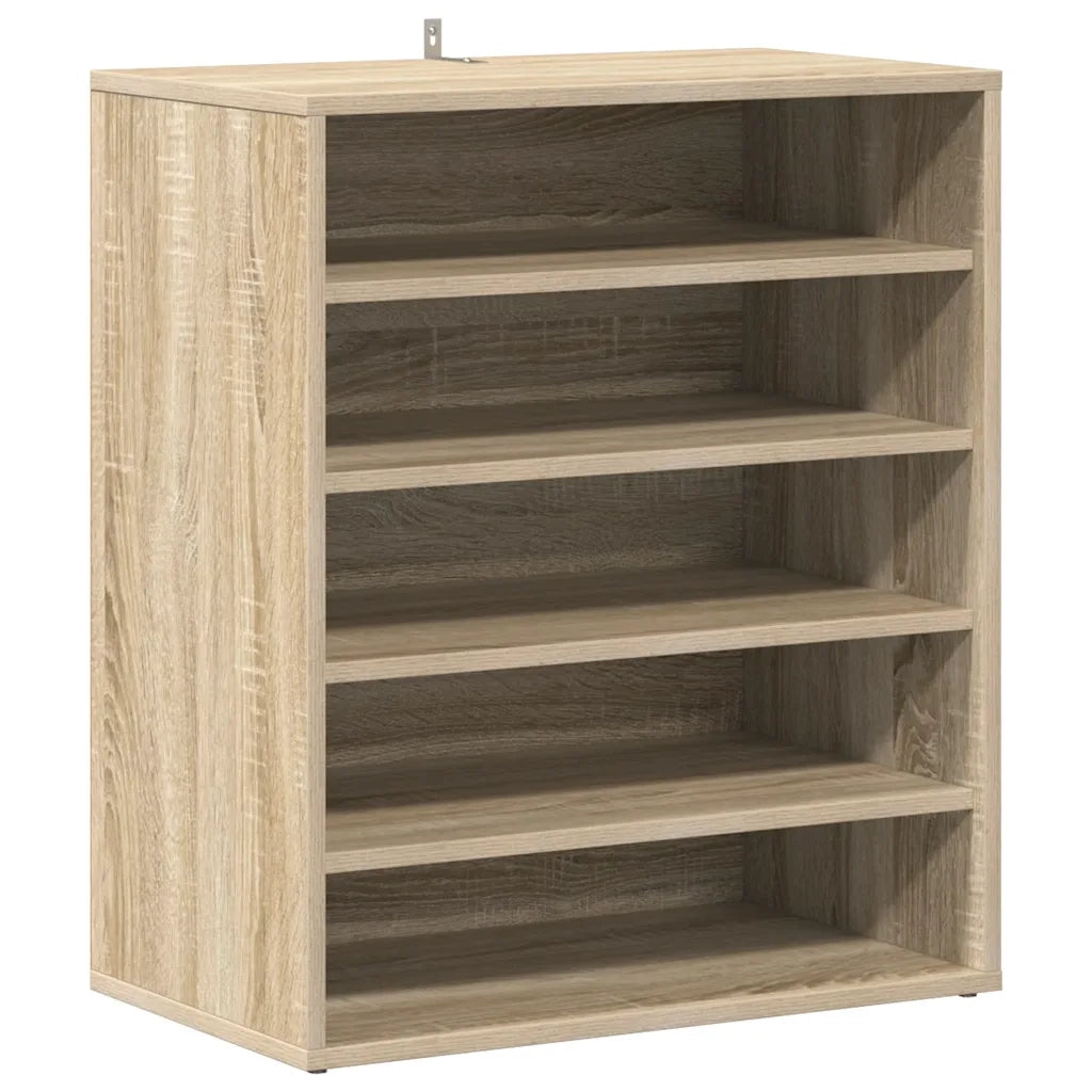 Scarpiera-Scaffale per scarpe Rovere Sonoma 60x35x70 cm in Truciolato 215807