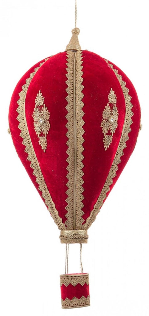 Pendaglio Colyn mongolfiera rosso-oro