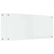 Set di 2 paraschizzi da cucina moderni e pratici 110 x 50 cm design elegante e raffinato in vetro temperato trasparente 02_0056263