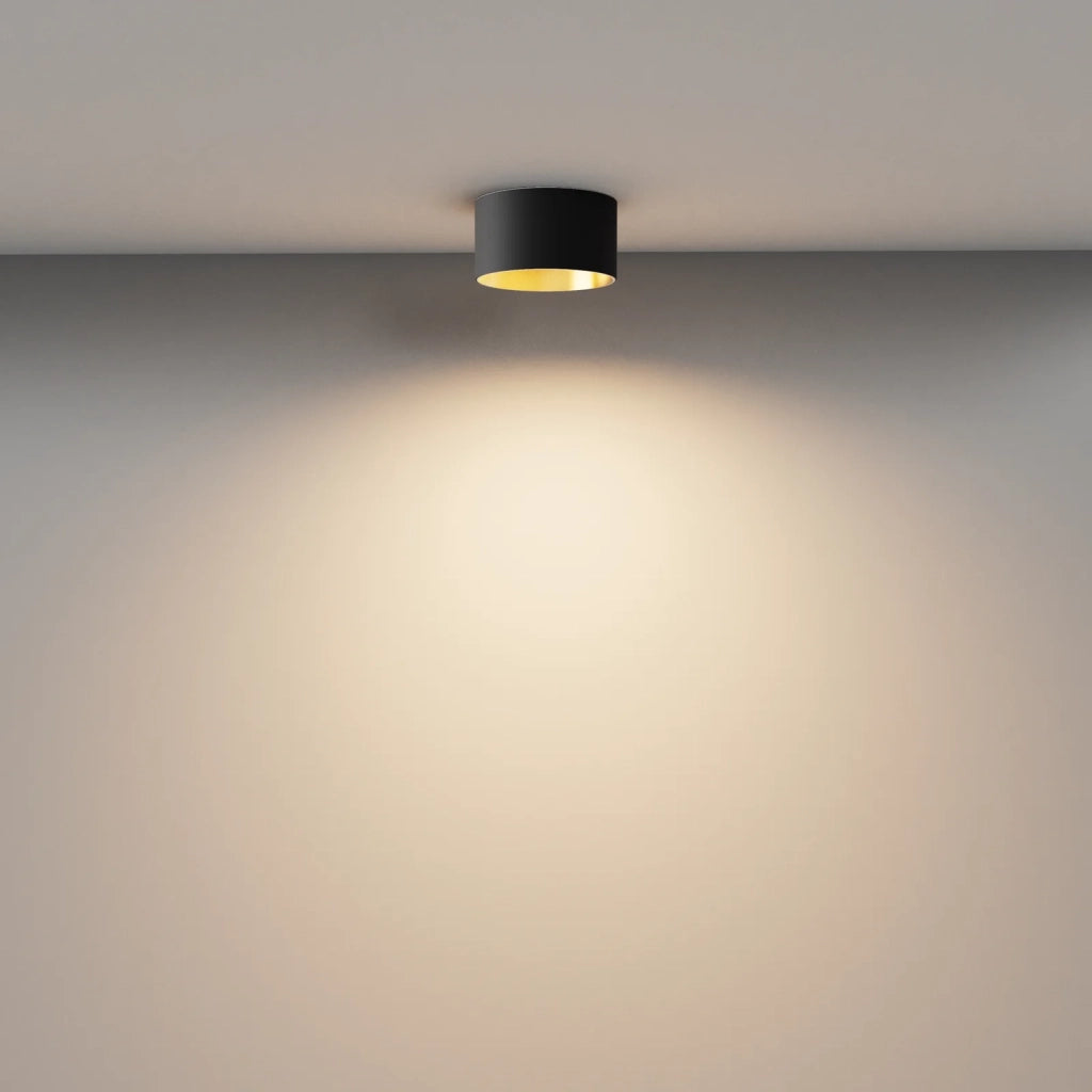 Maytoni Lampada da soffitto moderna Vega 1 luce LED integrato nero alluminio